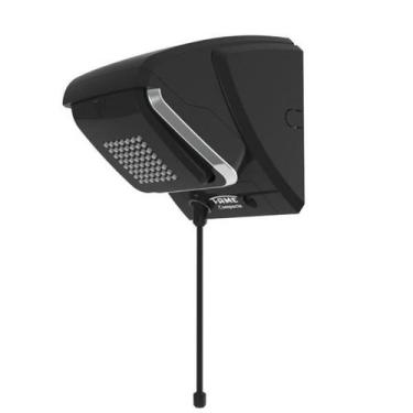 Imagem de Chuveiro Elétrico Preto Quadrado Compacta Fame com Haste -, 220V