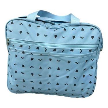 Imagem de Bolsa Maternidade Estampada Com Bolso Fenda Mamãe Bebê - - Bolsaria Al
