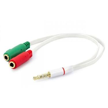 Imagem de Cabo adaptador P3 Macho para 2 P2 Fêmea (Fone+Mic) - oem