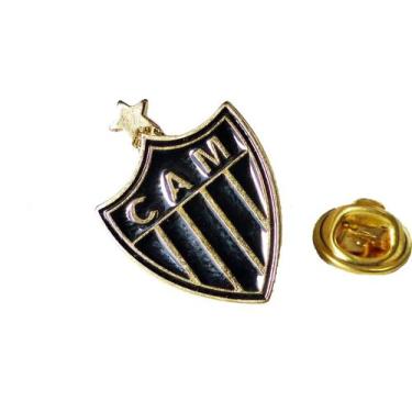 Imagem de Botton/pin Broche Atlético Mineiro Oficial Licenciado - JC Flâmulas e 