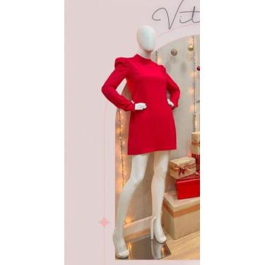 Imagem de Vestido curto feminino adulto no tecido dunas. - Closet jessica barbos