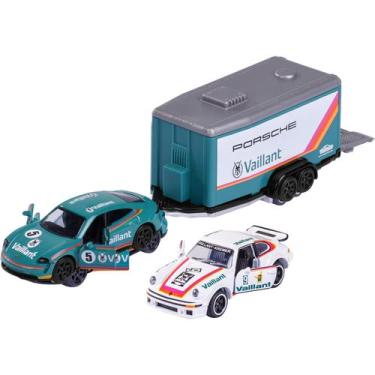 Imagem de Miniatura - 1:64 - Porsche Taycan e Porsche 934 - Race Trailer - Major