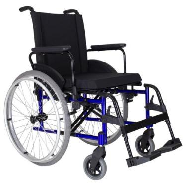 Imagem de Cadeira de rodas Manual em alumínio Ma3 Slim Ortomobil, Cinza, 48cm