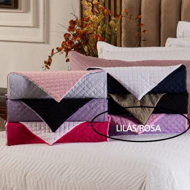 Imagem de Capa Fronha De Xuxão Avulsa Travesseiro De Corpo Matelado Dupla Face 1,45m X 45cm - Microfibra Matelada Cor Lilás/rosa