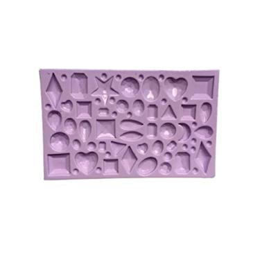 Imagem de Confeitaria dos moldes, F794 MOLDE DE SILICONE PEDRAS ACABAMENTO CONFEITARIA ARTESANATO
