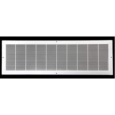 Imagem de Grade de ar de retorno HVAC 76,2 cm x 20,3 cm - Capa de duto de ventilação de plástico nunca enferrujada - para parede e teto [Dimensões externas: 81,2 cm L X 25,4 cm A]