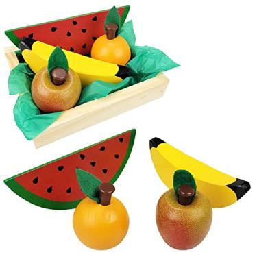 Imagem de Brinquedo Kit Frutinhas Sem Corte Com 4 Frutas E Caixa, New Art
