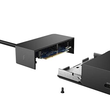 Imagem de Dell Base Thunderbolt WD19TB, USB 3.1, Tipo-C, porta de exibição, HDMI, 6 portas USB, Gigabit Ethernet, Thunderbolt 3, sem adaptador de alimentação