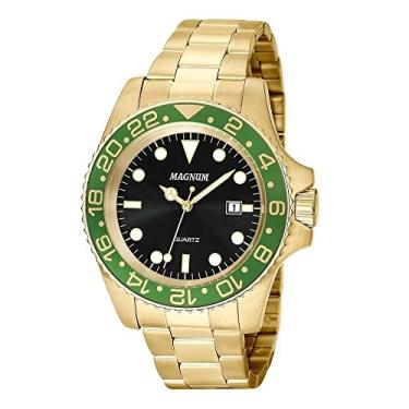Imagem de Relógio Magnum Masculino Ref: Ma32934p Casual Dourado