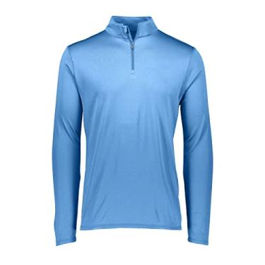 Imagem de Augusta Sportswear Pulôver masculino Attain Light Weight Wicking Knit 1/4 Zip - Desempenho atlético e uso confortável, Columbia Blue, G