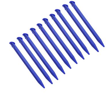 Imagem de XHBTS 10 canetas Stylus de substituição de plástico para tela sensível ao toque, compatível com Nintendo New 3DS XL, novo 3DS LL (azul)