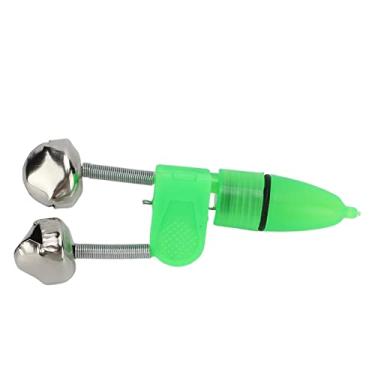 Imagem de VGEBY 10 peças de LED para vara de pesca noturna com isca de mordida com sinos duplos alerta de isca de peixe verde grama