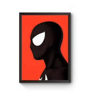Imagem de Quadro Arte Homem Aranha Uniforme Negro Poster - Fanarte