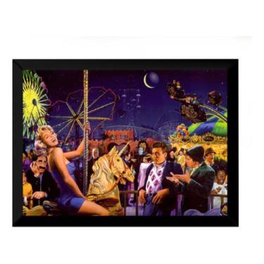 Imagem de Quadro Carrossel Park Marilyn Monroe James Dean Arte - Fanarte