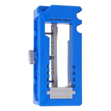 Imagem de Porta -dobradiça Kit de Gabarito de Moda de Corte de Corte do Roteador de Plástico Ajustável Silicone Não Deslizamento Material Almofada