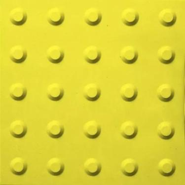 Imagem de Piso Tátil Alerta - 5mmx25x25cm Variedades De Cores Celpan (AMARELO)
