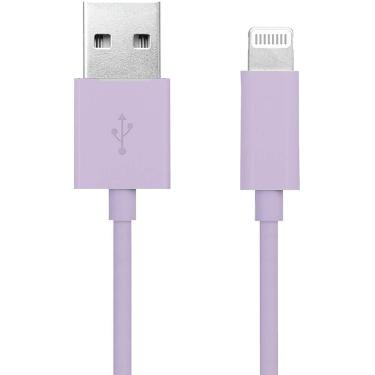 Imagem de Cabo USB para lightning, certificado Apple, 1m, Lilás, 2Plug - CX 1 UN