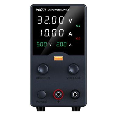 Imagem de Fonte de Alimentação de Bancada 32V 10A Voltti GA3010H - Bivolt, Preta