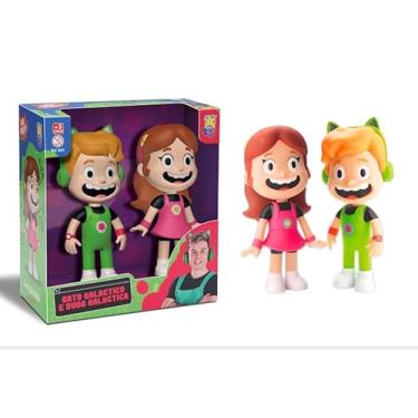 Imagem de DiverToys Gato Galactico e Duda Galactica, Bonecos em Vinil, 22cm e 19cm, Kit com 2 Personagens