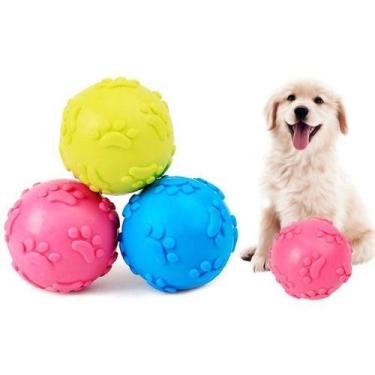 Imagem de Brinquedo Pet Interativo para Cães Cachorros Pets Bolinha Emborrachada