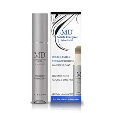 Imagem de MD Factor suero natural para el crecimiento del cabello | Soro Follicle Energizer: evita el adelgazamiento del cabelo y la pérdida de cabelo al estimular los folículos capilares para producir un ca
