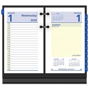 Imagem de AT-A-GLANCE 2020 Refil de calendário de mesa diário, QuickNotes, 8,89 cm x 15,24 cm, Folha solta (E51750) (E5175020)