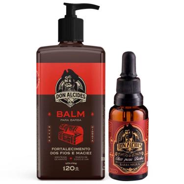 Imagem de Kit Balm + Óleo Barba Negra Amadeirado, Doce e Marcante Don Alcides