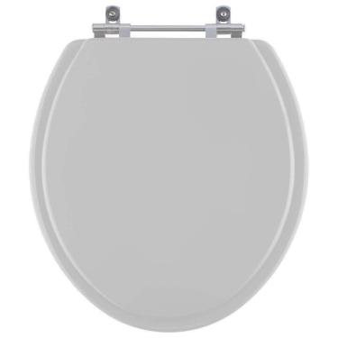 Imagem de Assento Sanitario Laqueado Convencional Oval Cinza Real Para Vaso Deca