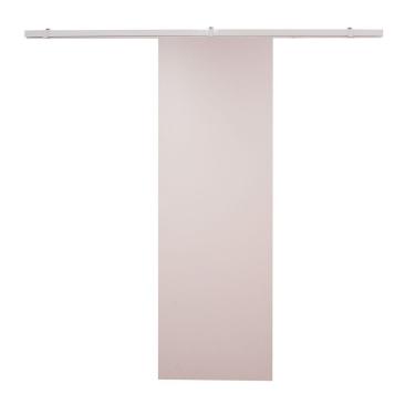 Imagem de Porta De Correr Branco Prime Com Kit Alumínio Branco - 210x100