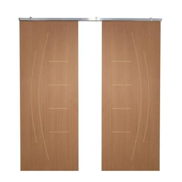 Imagem de Porta Dupla De Correr P- Verniz Frisada F08 - Smile - 210x140