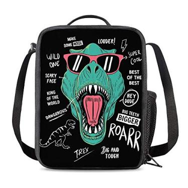Imagem de Lancheira PrelerDIY para bebês com lancheira Samll pré-escolar, lancheira, lancheira, lancheira, lancheira, lancheira reutilizável para meninos e meninas, dinosaur 14, 1