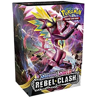 Imagem de Pokémon TCG: Espada & Escudo - Caixa de Construção e Batalha do Clash Rebel (4 Boosters, 23 Cartas, 1 Folha de Ponta)