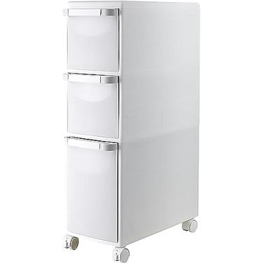 Imagem de Armário de armazenamento de piso de banheiro de 4 camadas; armário de banheiro de canto pequeno com gavetas transparentes e rodízios, à prova d'água, gaveta, carrinho, torre de armazenamento para