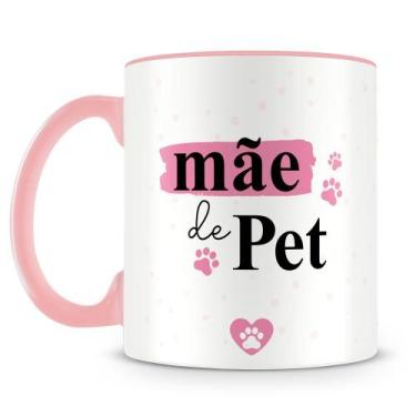Imagem de Caneca Personalizada Mãe de Pet - Porcelana Rosa - Amo Canecas
