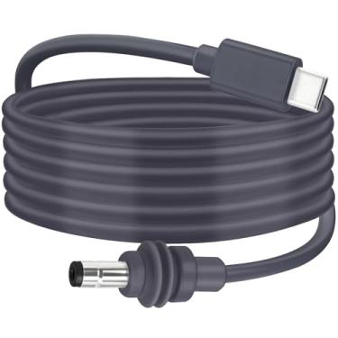Imagem de Mini cabo Starlink, cabo de alimentação BENACES Starlink Mini USB C para CC de 5,5 mm x 2,1 mm, cabo carregador USB tipo C para CC de 18 AWG compatível com carregador portátil PD de 100 W, adequado