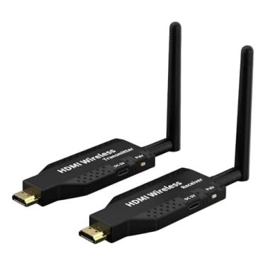 Imagem de Extensor Transmissor Hdmi 50m TX/RX Preto 1080p Sem Fio Wireless