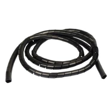 Imagem de Fita Espiral 1/2 12,00mm Organizador de Fios e Cabos - Preto - Metro