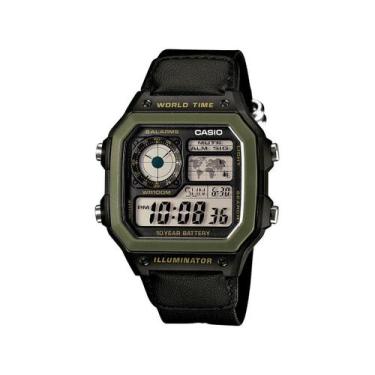 Imagem de Relógio Casio Standard Preto Masculino AE-1200WHB-1BV