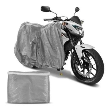 Imagem de Capa Cobrir Moto Térmica Sol Chuva 100% Impermeável - LUXCAR, Cinza, M
