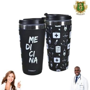 Imagem de Copo Térmico Profissões Medicina 450 Ml Sucos Chá Café - Casual Gift
