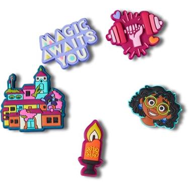 Imagem de Crocs Jibbitz Encantos de sapato Disney Pacote com vários pingentes - Mickey Mouse, Minnie Mouse, personagens de pingentes de sapato, Encanto, 5 Pack