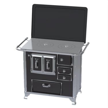 Imagem de Fogao a Lenha Venax GII n 1 Sec XVIII Preto Gab