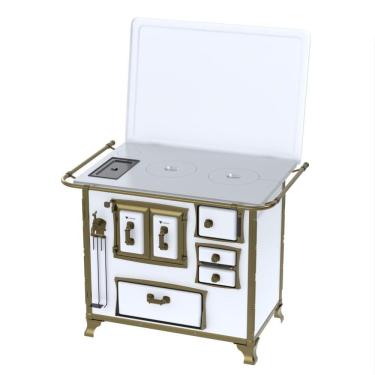 Imagem de Fogao a Lenha Venax n 2 Renaissance Chapa de Aluminio Branco Cald