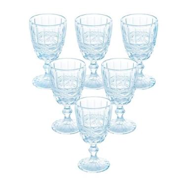 Imagem de JOGO COM 6 TACAS MADRID AZUL 360 ML