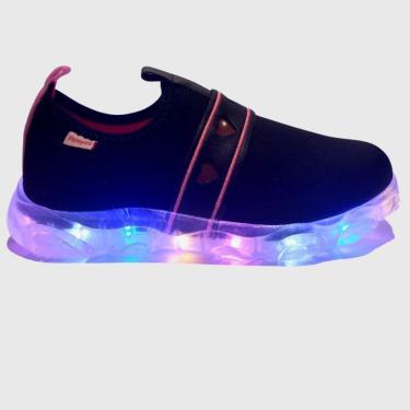 Imagem de Tênis de Led Infantil Pampili Liz em Coração-Feminino
