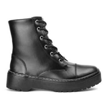 Imagem de Botinha Coturno Estilo Bota Militar Feminina Sola Tratorada-Feminino