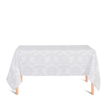 Imagem de Toalha de Mesa Retangular em Tecido Jacquard 100% Poliéster Medalhão B