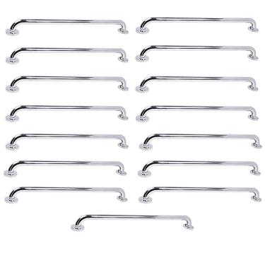 Imagem de Barra de Apoio 70cm Inox Kit 15 Unidades Segurança Idoso Deficiente Cadeirante Box Banheiro Corrimao Suporte Acessibilidade Proteçao