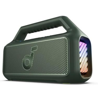 Imagem de soundcore Boom 2 da Anker, alto-falante 80W, Subwoofer, BassUp 2.0, 24H, IPX7 à Prova d’Água, Flutuante, Luzes RGB, USB-C, Equalizador Personalizado, Bluetooth 5.3, Portátil para Camping e Praia
