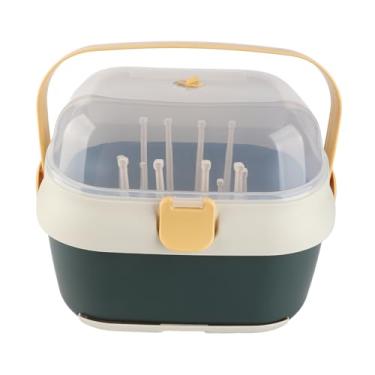 Imagem de Secador de Rack de Garrafa, Organizador de Armazenamento de Garrafa de bebê Suporte de Garrafa de bebê Caixa de Armazenamento de Garrafa de Enfermagem de Plástico, Armazenamento